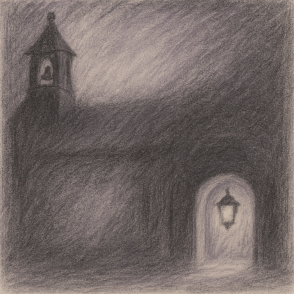 the quiet welcome of a winter churchyard a