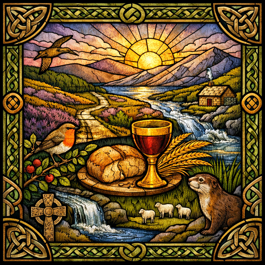 A Feast of Grace Unseen: a Eucharistic hymn – “Along the bog-road, dawn alights” (Common&nbsp;Metre)