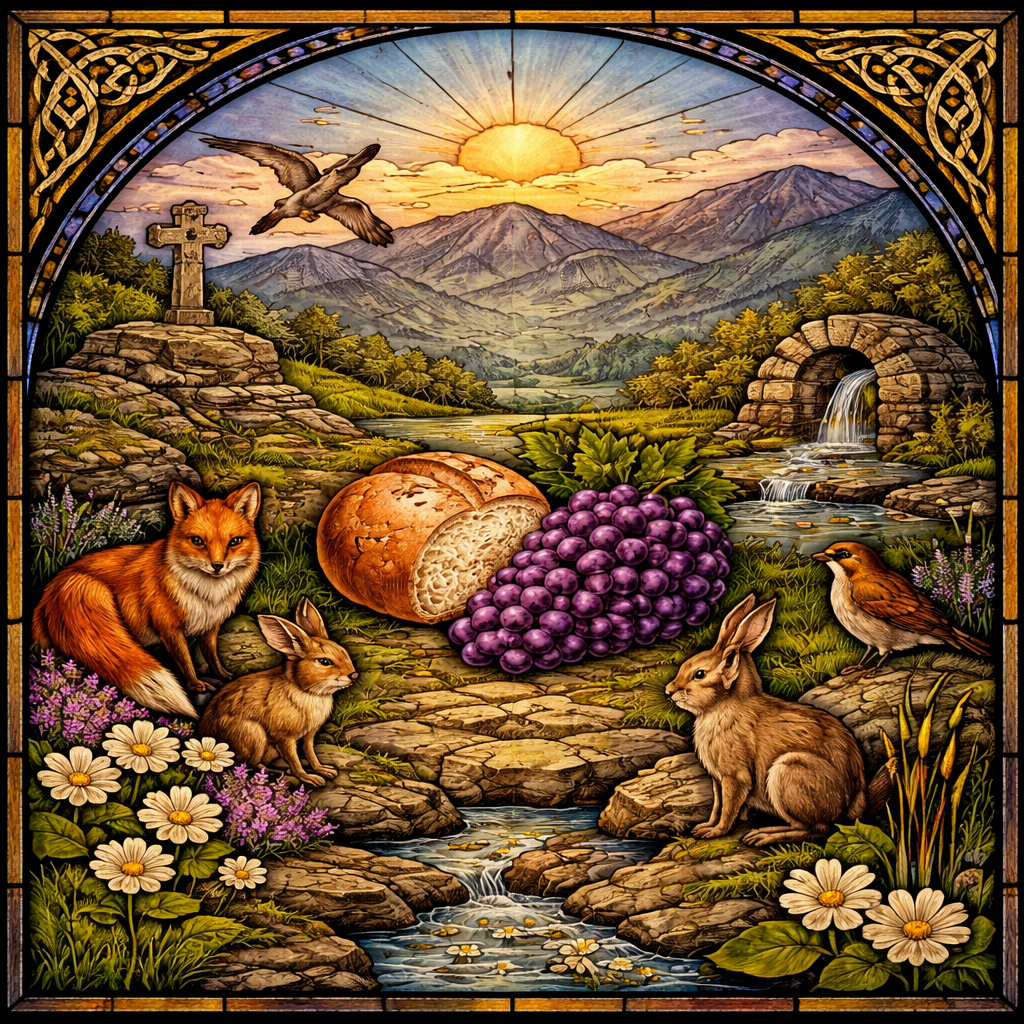 A hymn celebrating the Eucharist — “Upon the hill where grasses bend”&nbsp;(DCM)